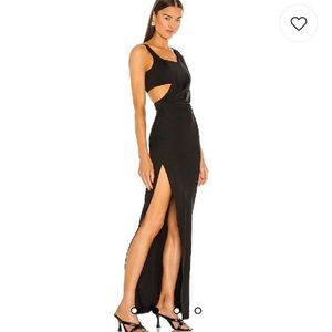 revolve NBD Andrei black gown dress